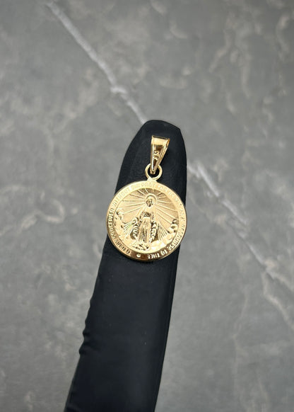 Dije Virgen de la Milagrosa 1.25gr / 2.5cm / 16.3mm — Oro Amarillo
