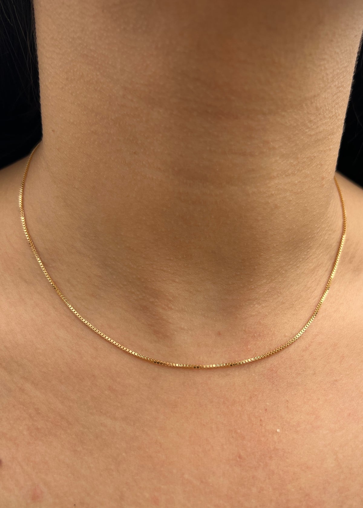 Cadena Veneciana 1.85gr / 40cm / 1mm — Oro Amarillo