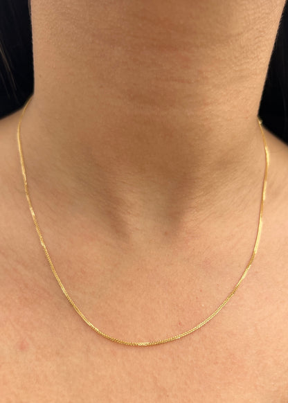 Cadena Franco 1.6gr / 45cm / 0.7mm — Oro Amarillo