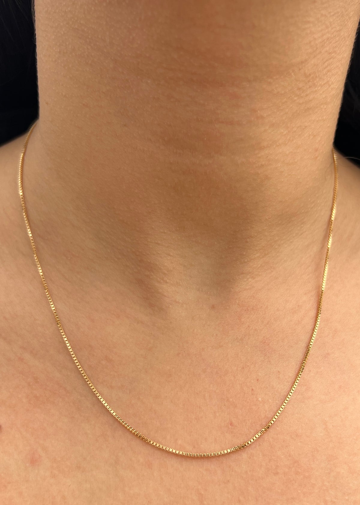 Cadena Veneciana 2.05gr / 45cm / 1mm — Oro Amarillo
