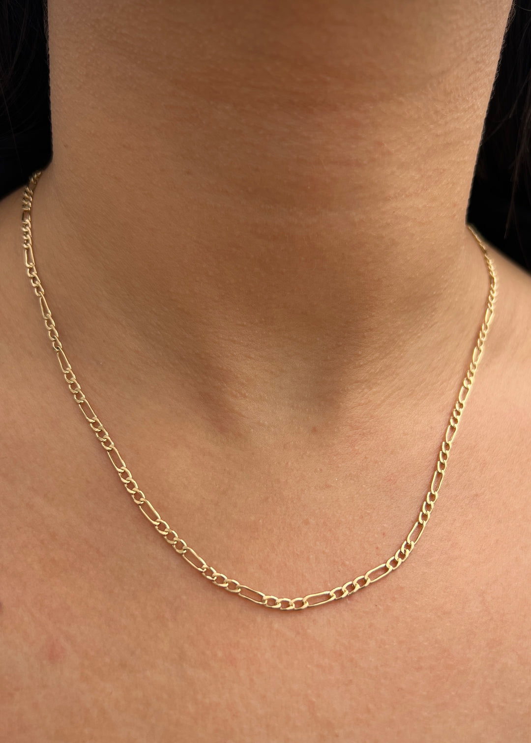 Cadena Figaro 3.05gr / 50cm / 26mm — Oro Amarillo