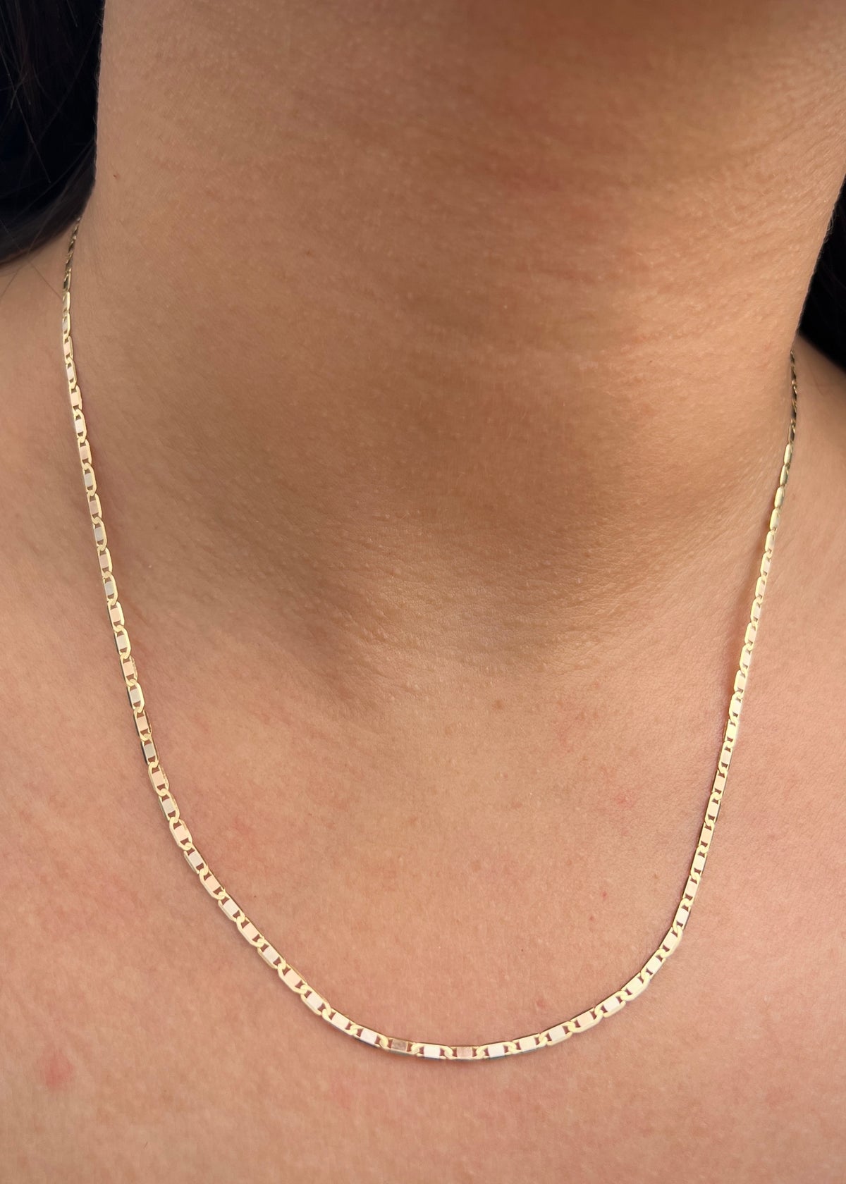 Cadena Plana 3.4gr / 50cm / 1.9mm — Tres Oros
