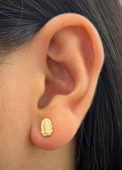 Topos Virgen de Guadalupe 0.7gr / 0.8cm / 5.6mm — Oro Amarillo