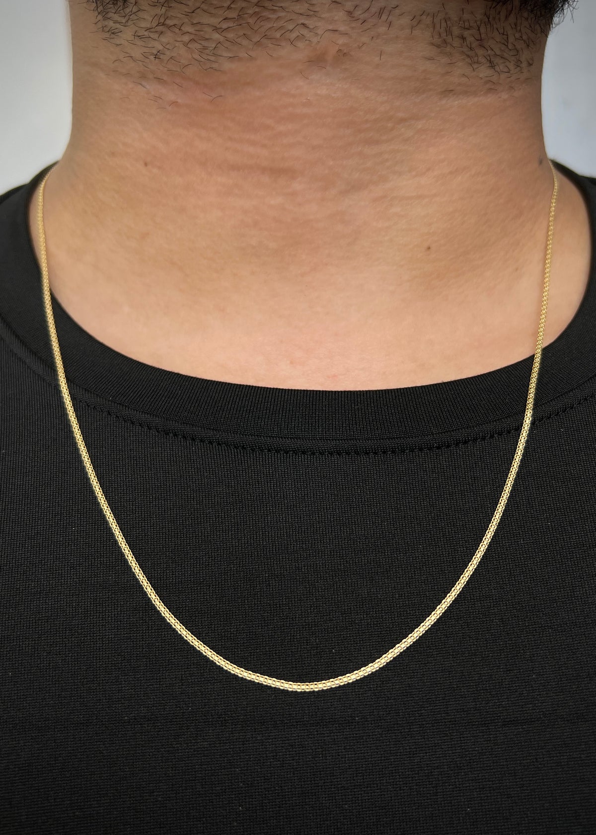 Cadena China 3.3gr / 60cm / 1.5mm — Oro Amarillo