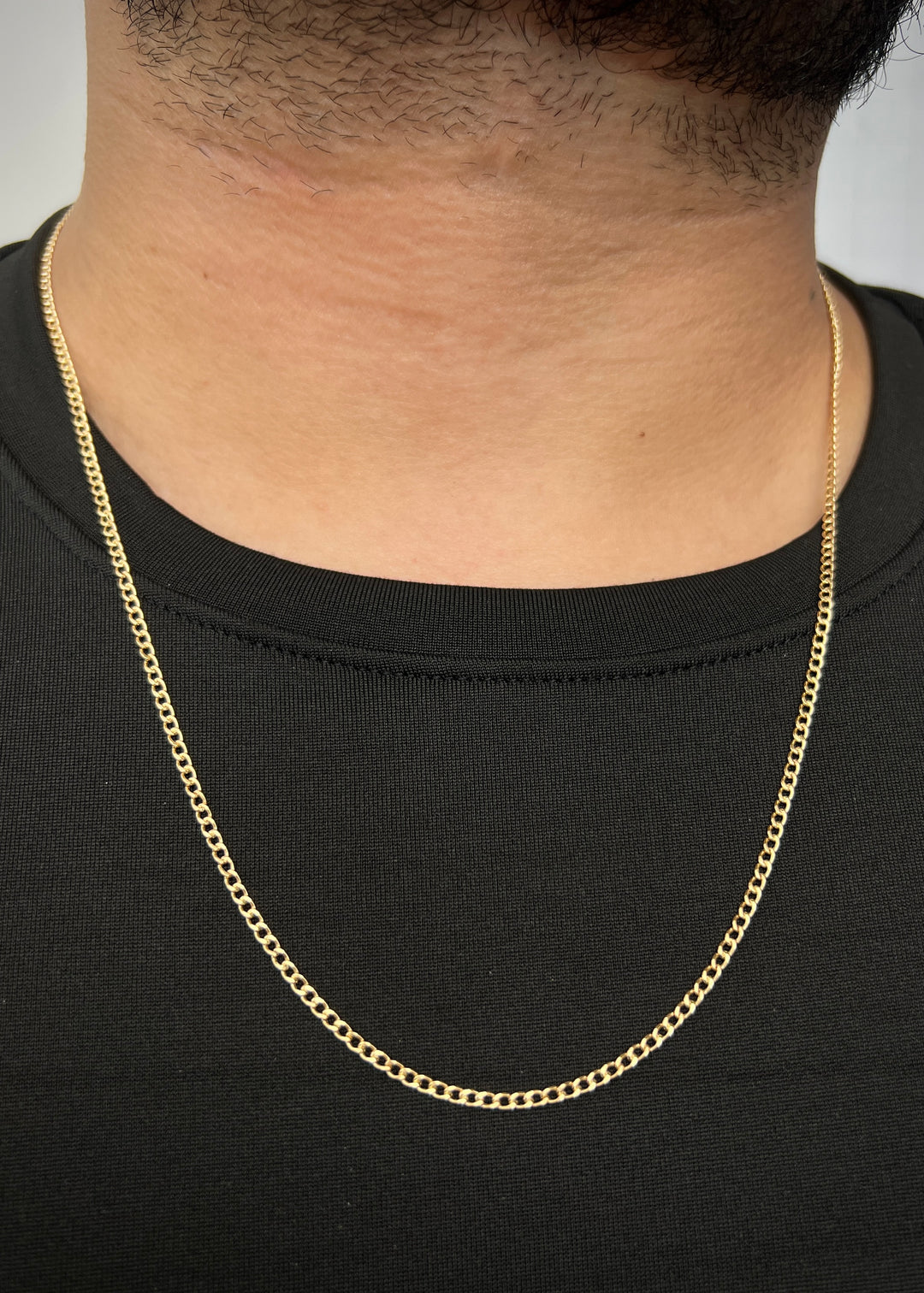 Cadena Cubana 5.5gr / 60cm / 2.9mm — Oro Amarillo