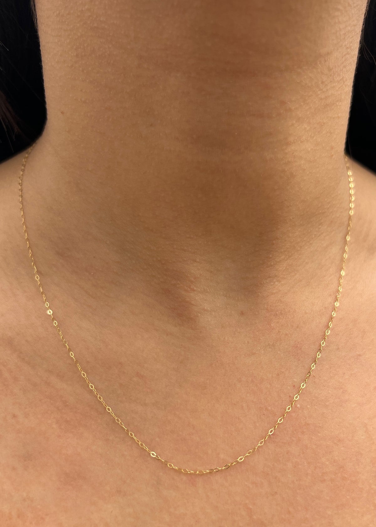 Cadena Aro Seguido 0.6gr / 45cm / 1.2mm — Oro Amarillo