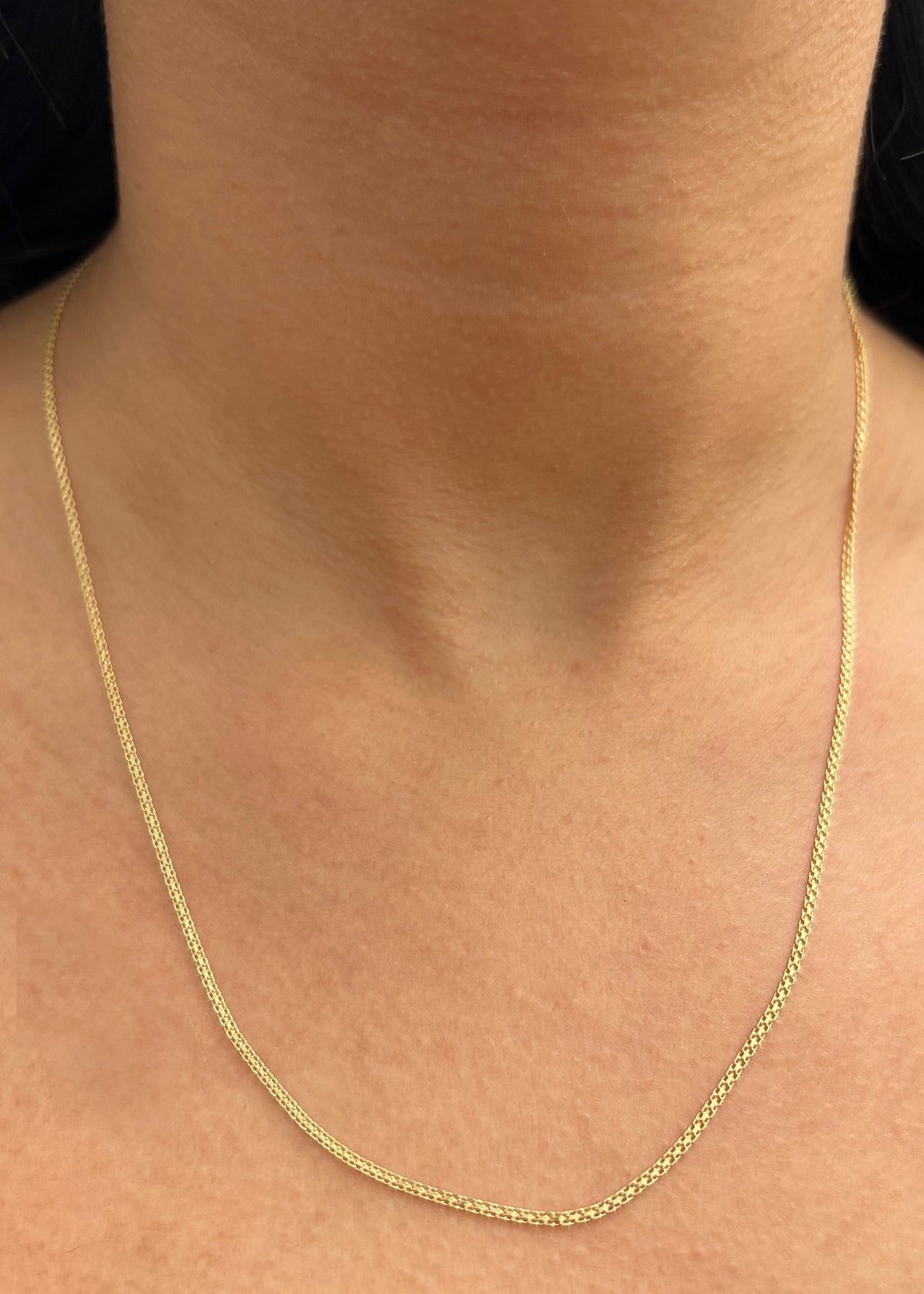 Cadena China 2.7gr / 50cm / 1.5mm — Oro Amarillo