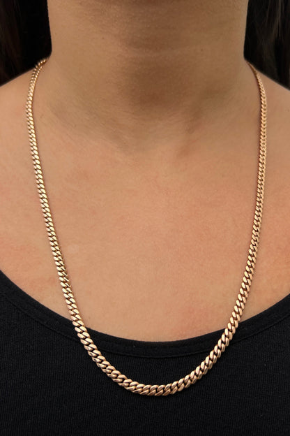 Cadena cubana 41.15gr / Largo 60cm / Oro Rosado Nac M