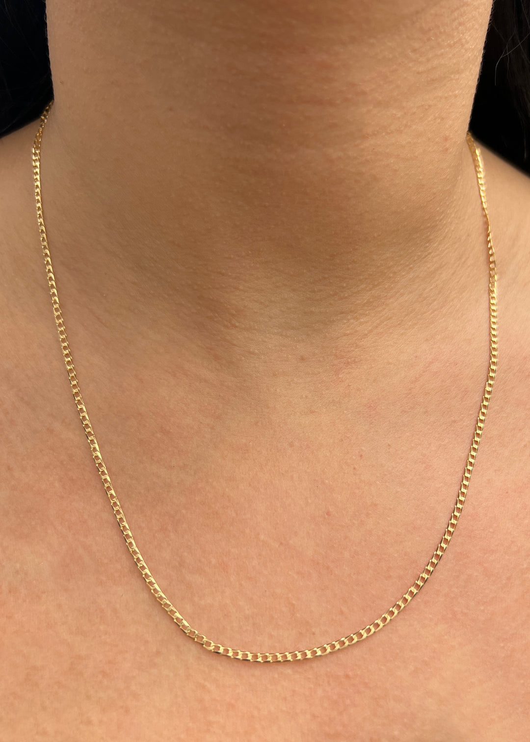 Cadena Pancer 3.75gr / 50cm / 1.8mm — Oro Amarillo
