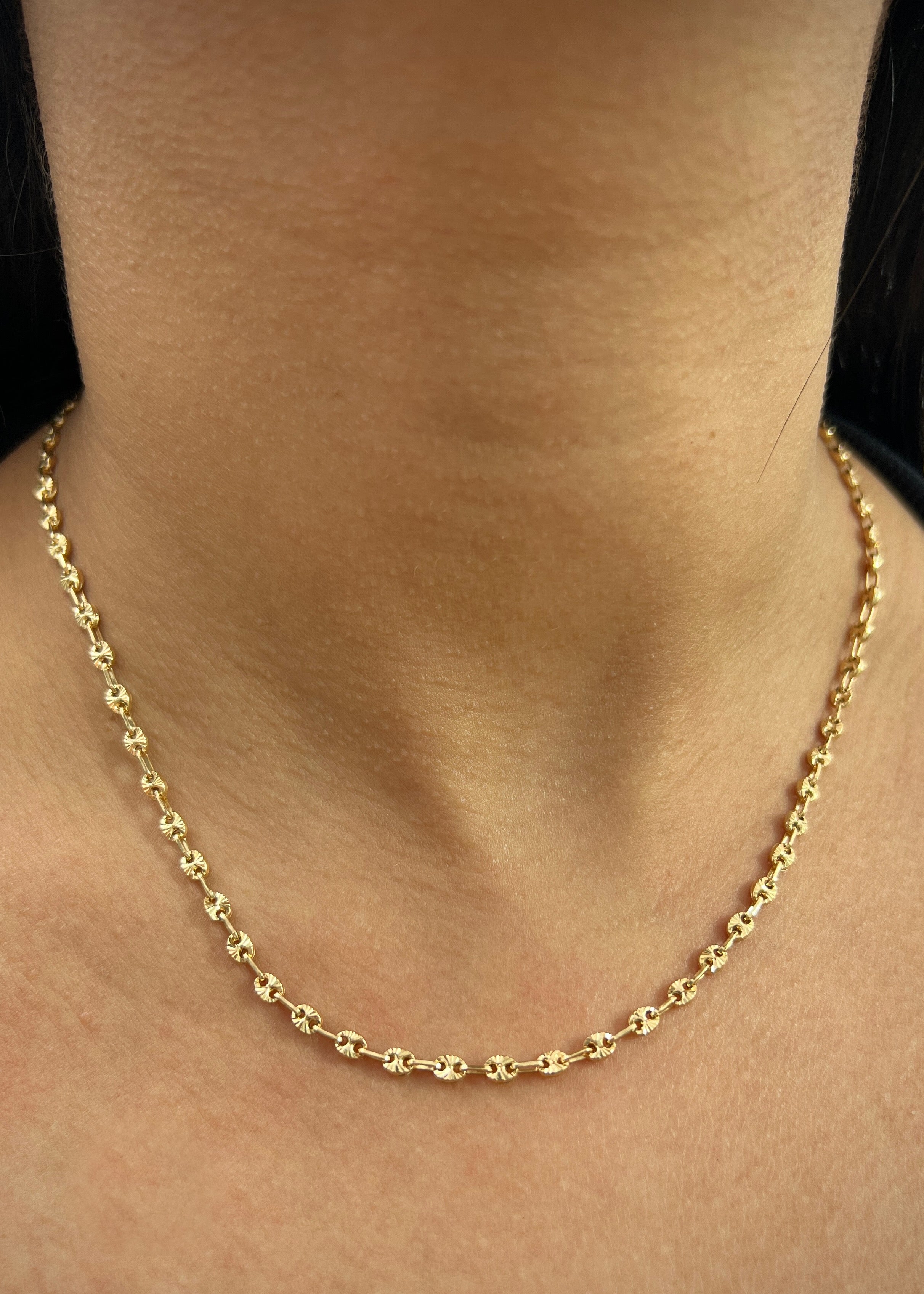 Cadena gc diamantada 7.8gr / Largo 45cm / Oro Amarillo Nac B