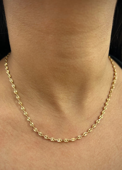 Cadena gc diamantada 7.8gr / Largo 45cm / Oro Amarillo Nac B