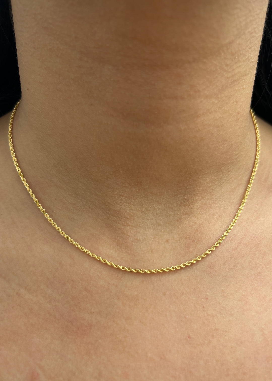 Cadena Lazo 1.5gr / 40cm / 1.6mm — Oro Amarillo