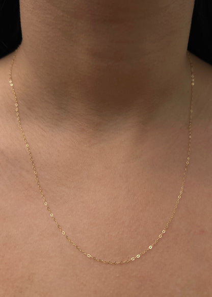 Cadena Aro Seguido 0.65gr / 50cm / 1.2mm — Oro Amarillo