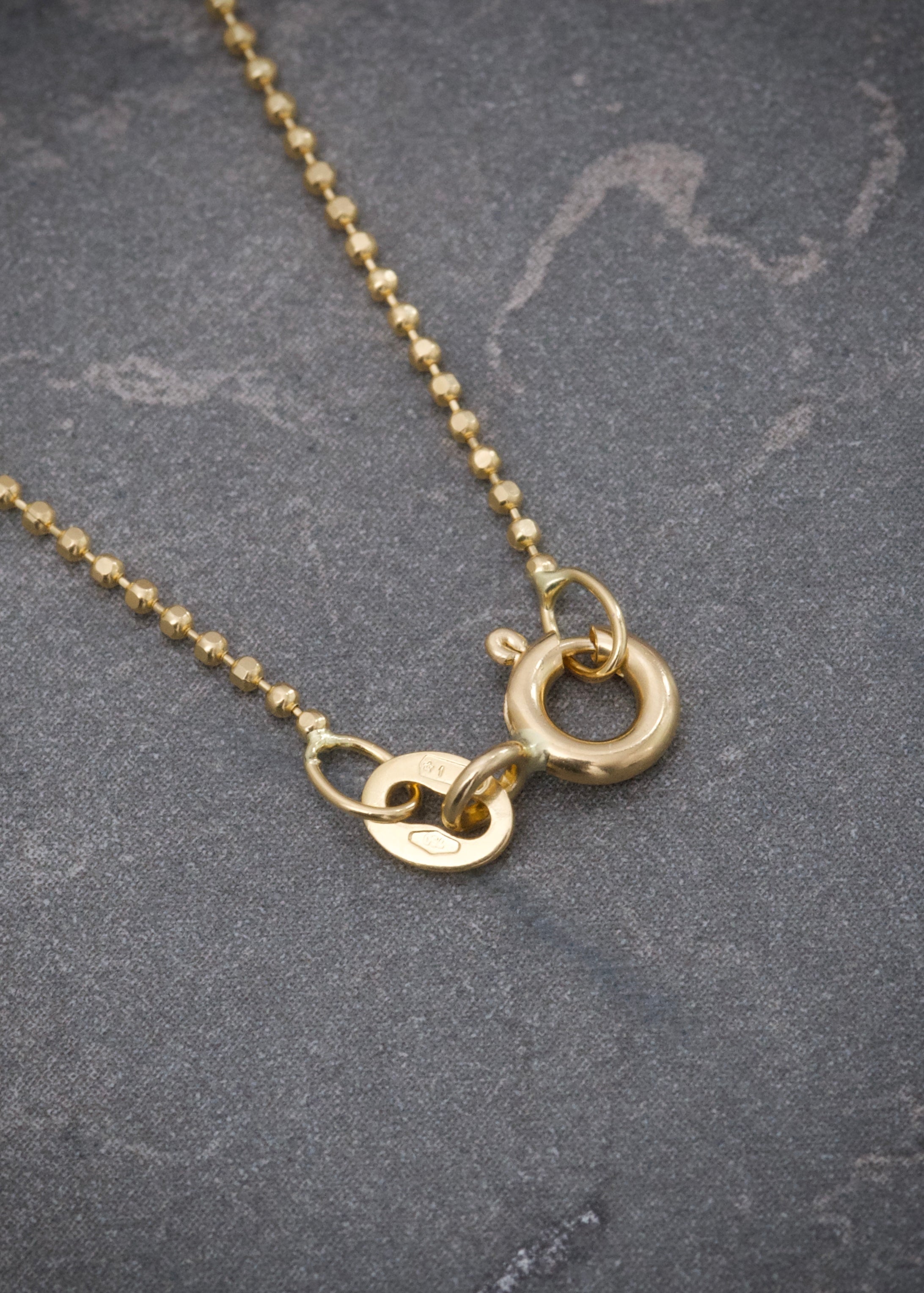 Cadena mini militar diamantada 1.9gr / 45cm / Oro Amarillo italy +3 B
