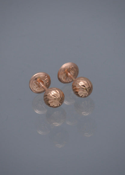 Topos Bola Diamantados 0.6gr / 0.5cm / 5mm — Oro Rosado