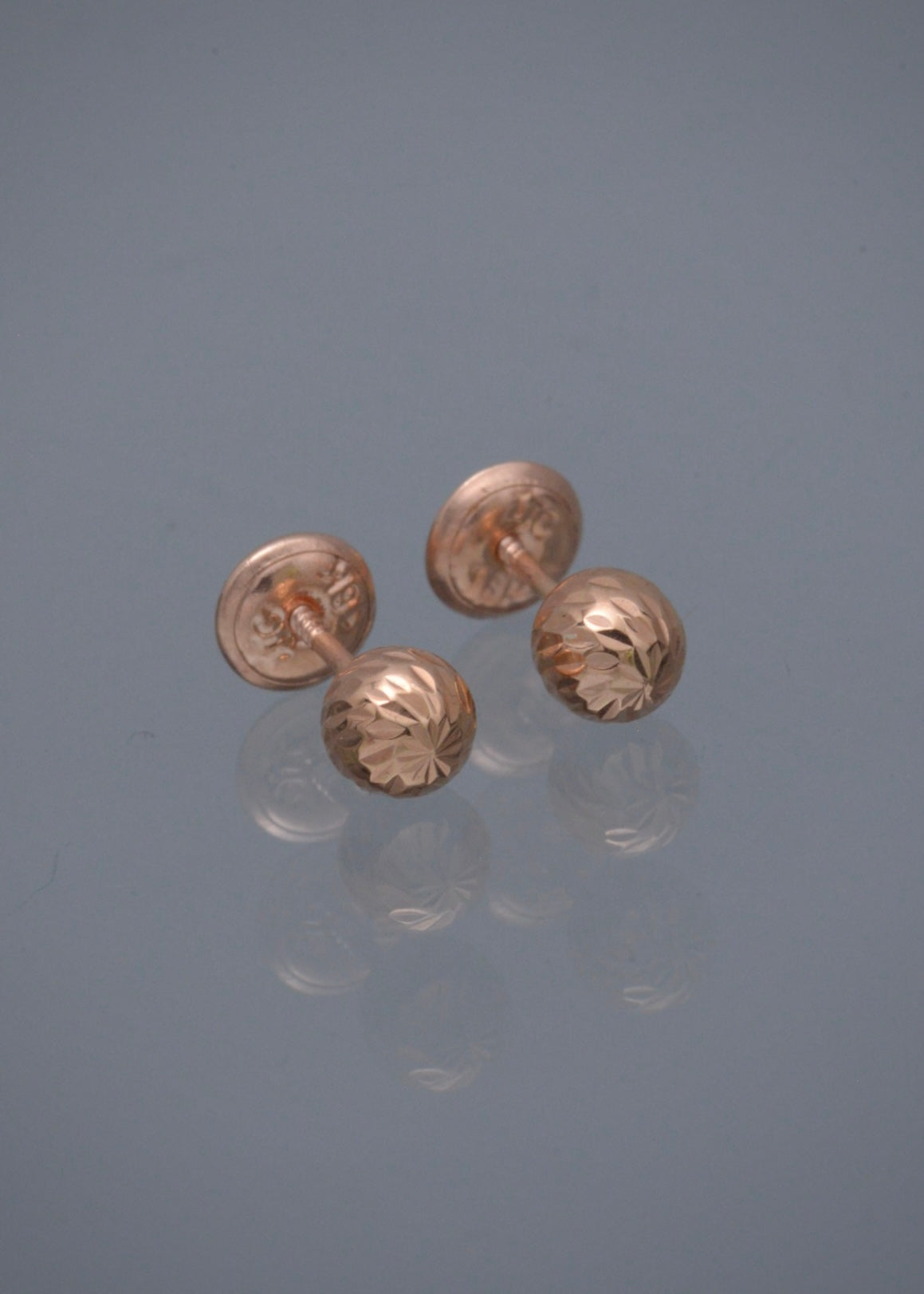 B Topos Bola Diamantados 0.6gr / 0.5cm / 5mm  Oro Rosado