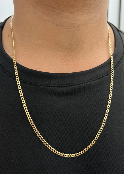 Cadena Cubana 10.35gr / 60cm / 3.1mm — Oro Amarillo