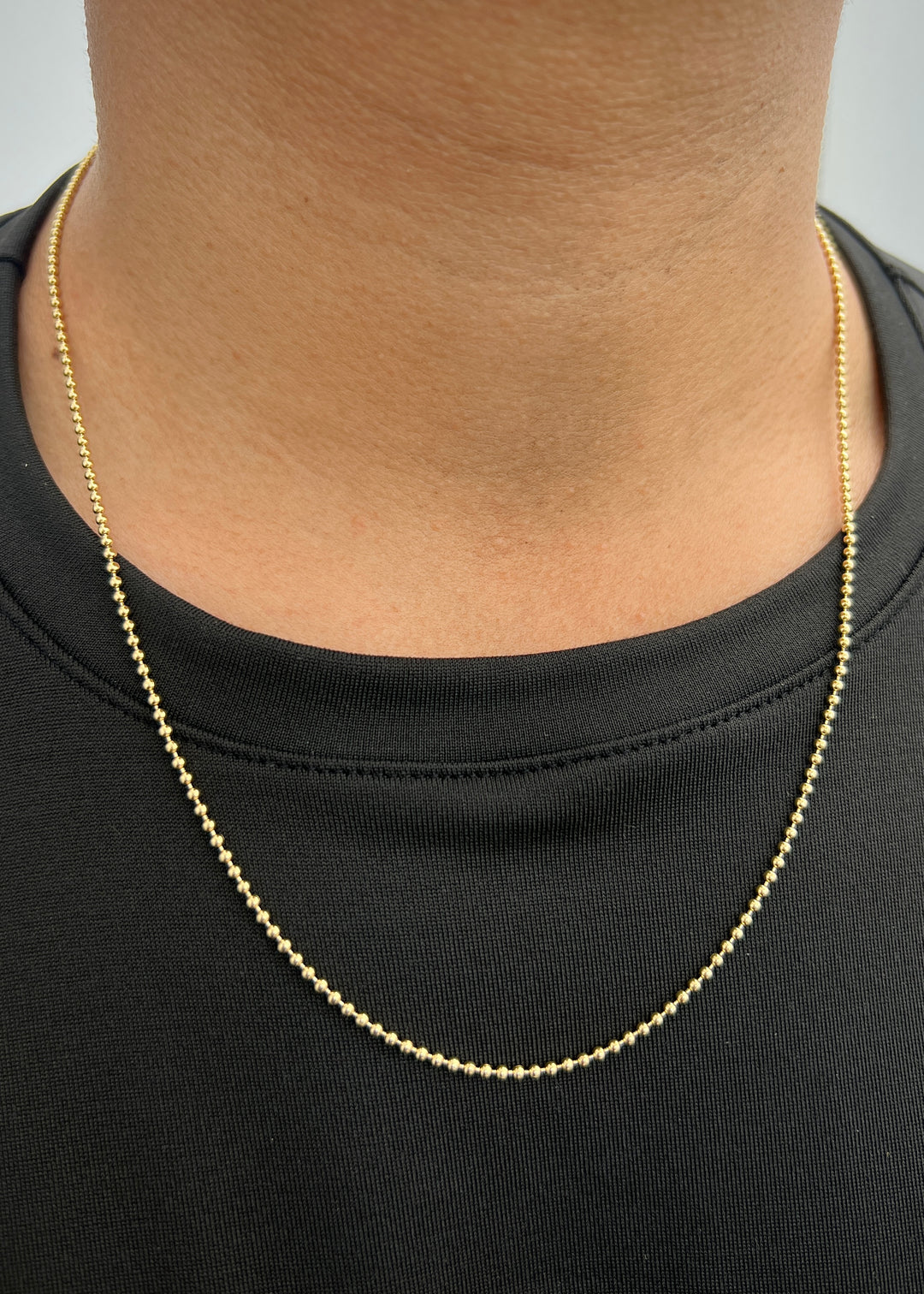 Cadena Militar 8.25gr / 55cm / 1.8mm — Oro Amarillo