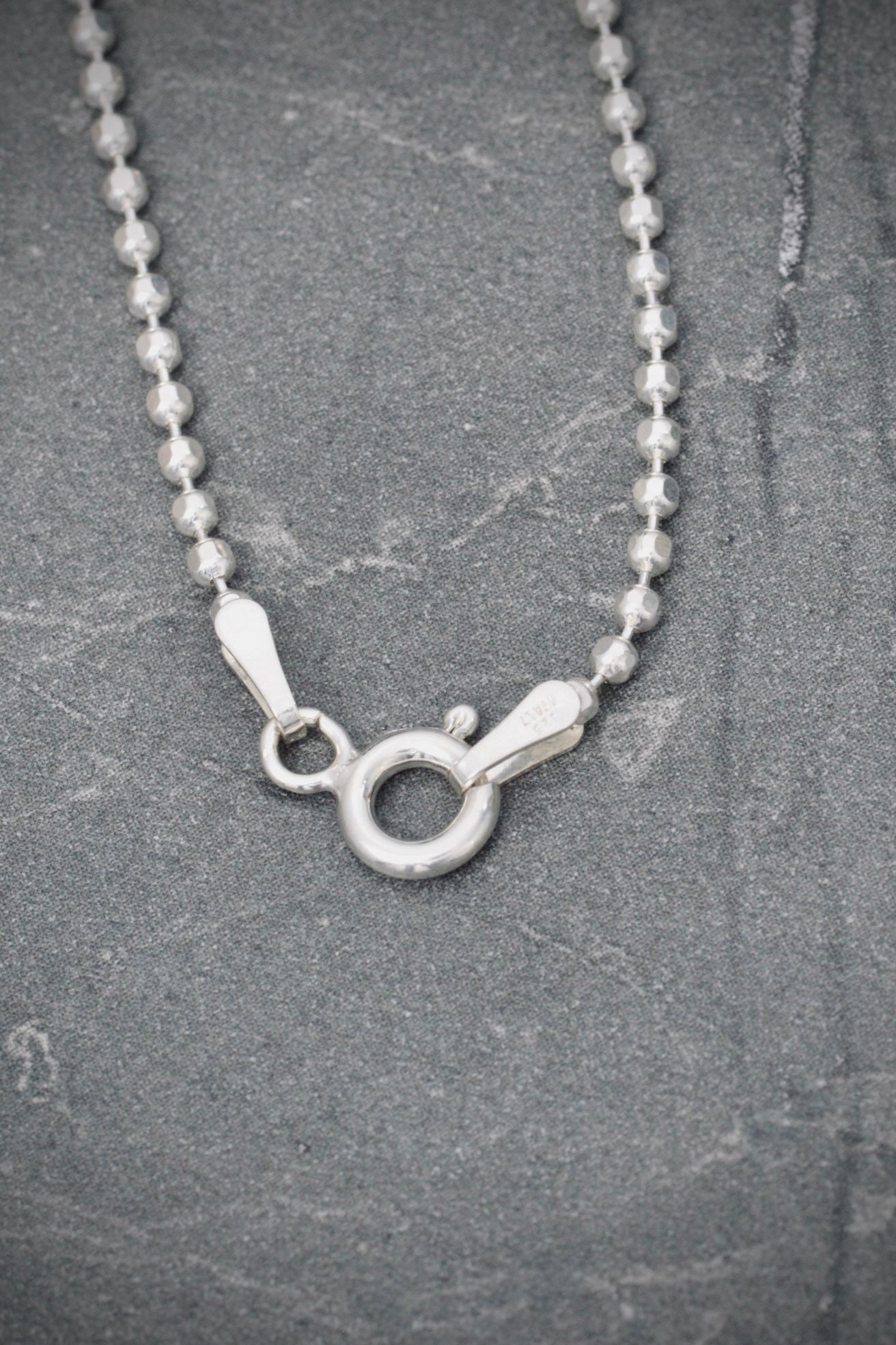 Cadena militar 3.85gr / Largo 45cm / Plata M