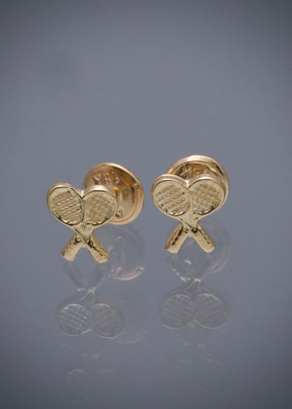 Topos de raqueta 0.6gr / Largo 0.3cm / Oro Amarillo Nac M