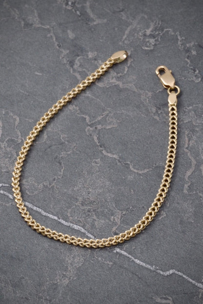 Pulso franco 2.2gr / Largo 17.5cm / Oro Amarillo italy +3 M