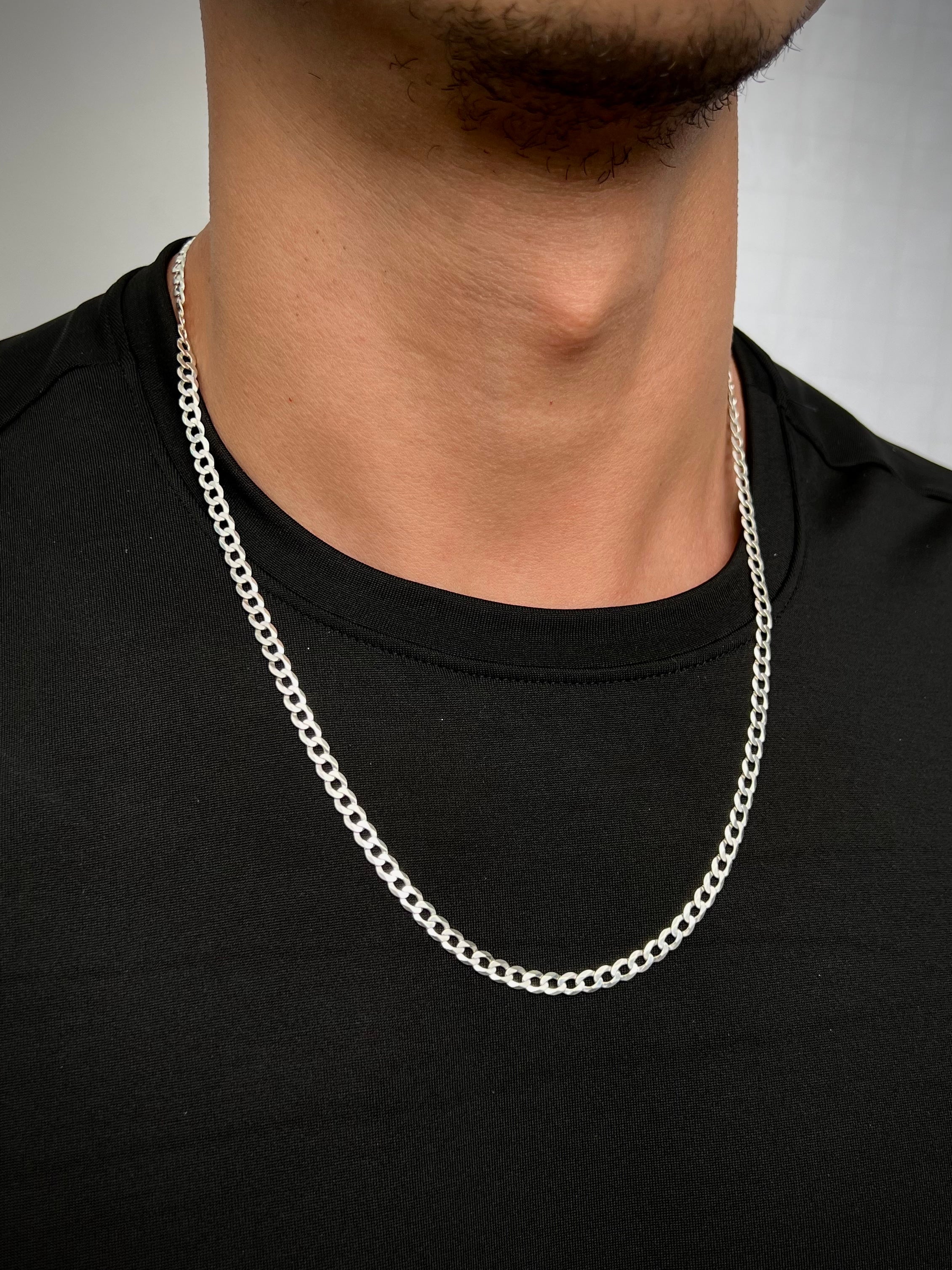 Cadena cubana 12gr / Largo 60cm / Plata B