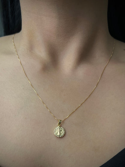Dije san benito 0.85gr / Largo 2.2cm / Oro Amarillo Nac M