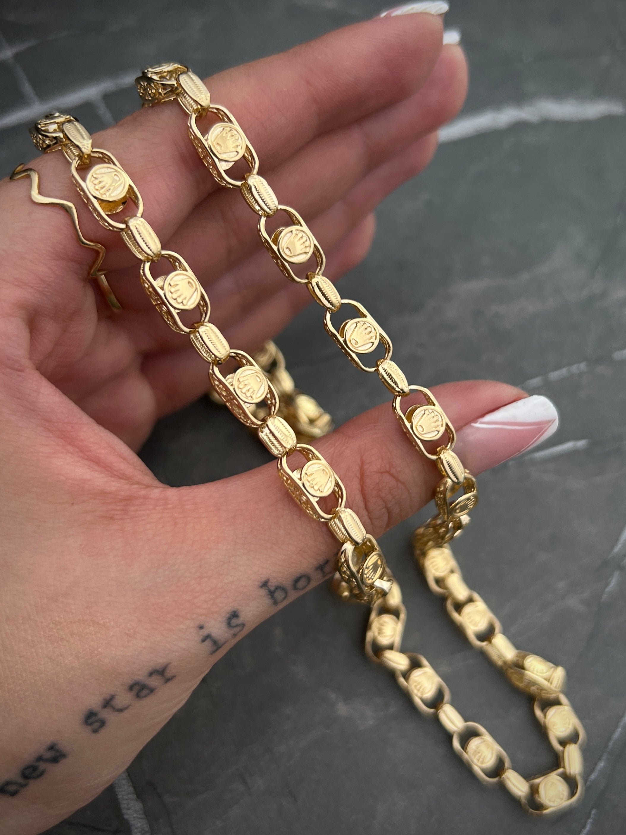 Cadena rustica rx 48.55gr / Largo 60 cm / Oro Amarillo Nac B