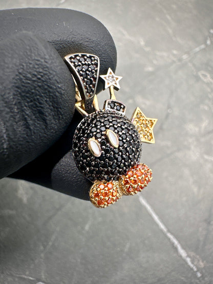 Dije bomba mario 3.1gr / Largo 2.4cm / Oro Amarillo Nac B