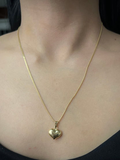 Dije Corazon 0.7gr / 1.8cm / 13mm — Oro Amarillo