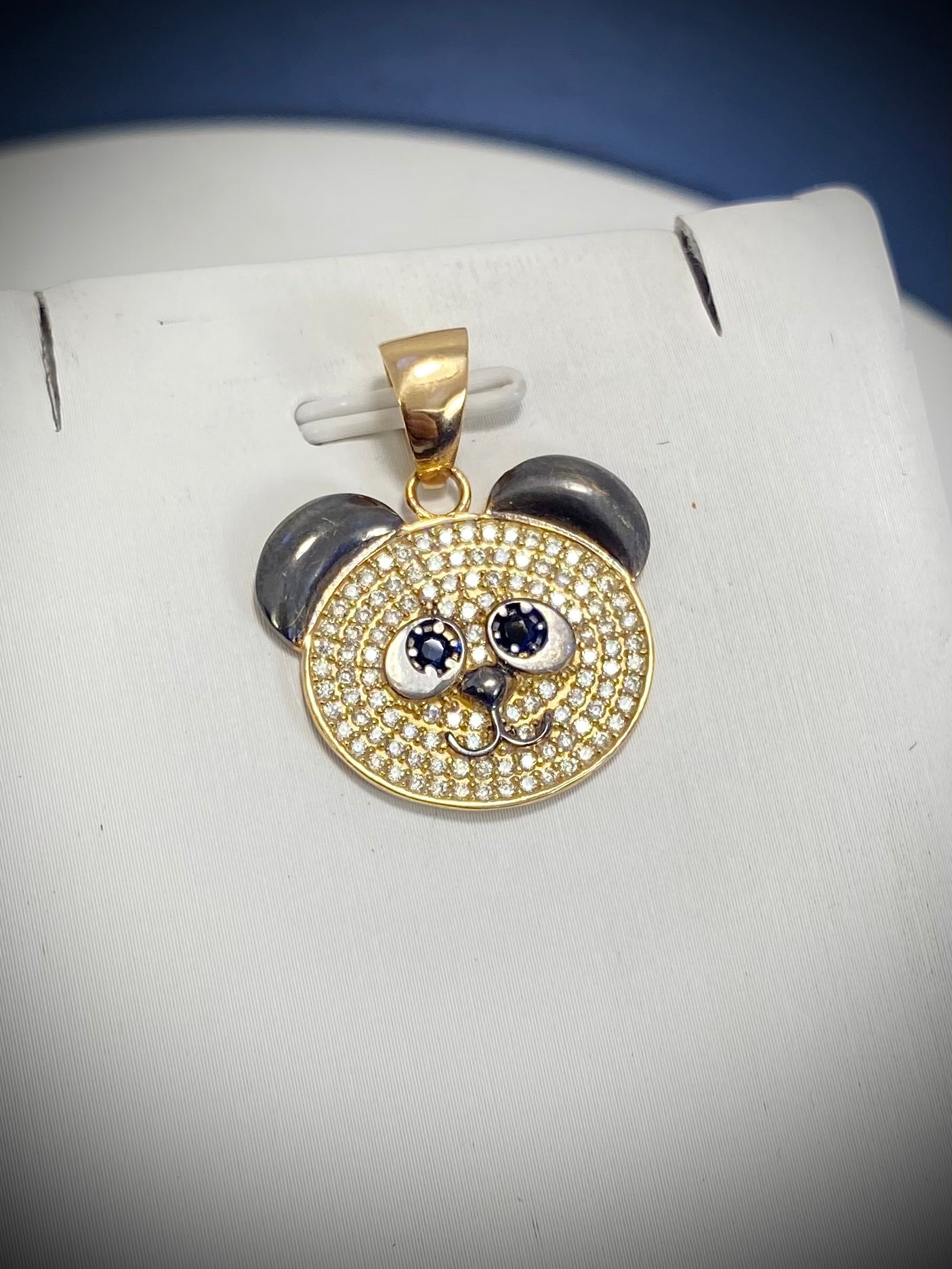 Dije de oso panda 4.1gr / 2.5cm / Oro Amarillo Nac B