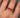 Anillo en hilo rojo con bolas diamantadas 0.75gr / Oro Amarillo Nac (Joya) P