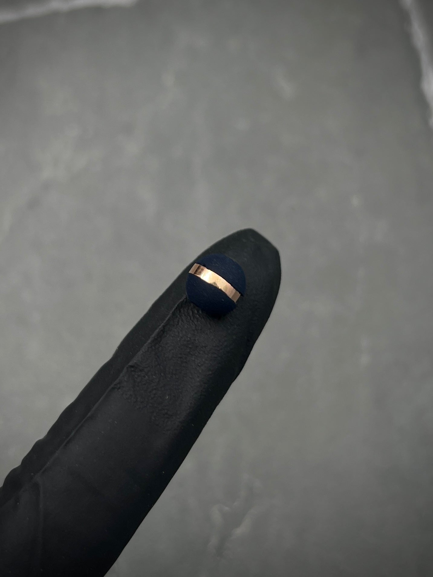 Neoros azul oscuro 8mm 1 raya Oro Rosa (Joya) B