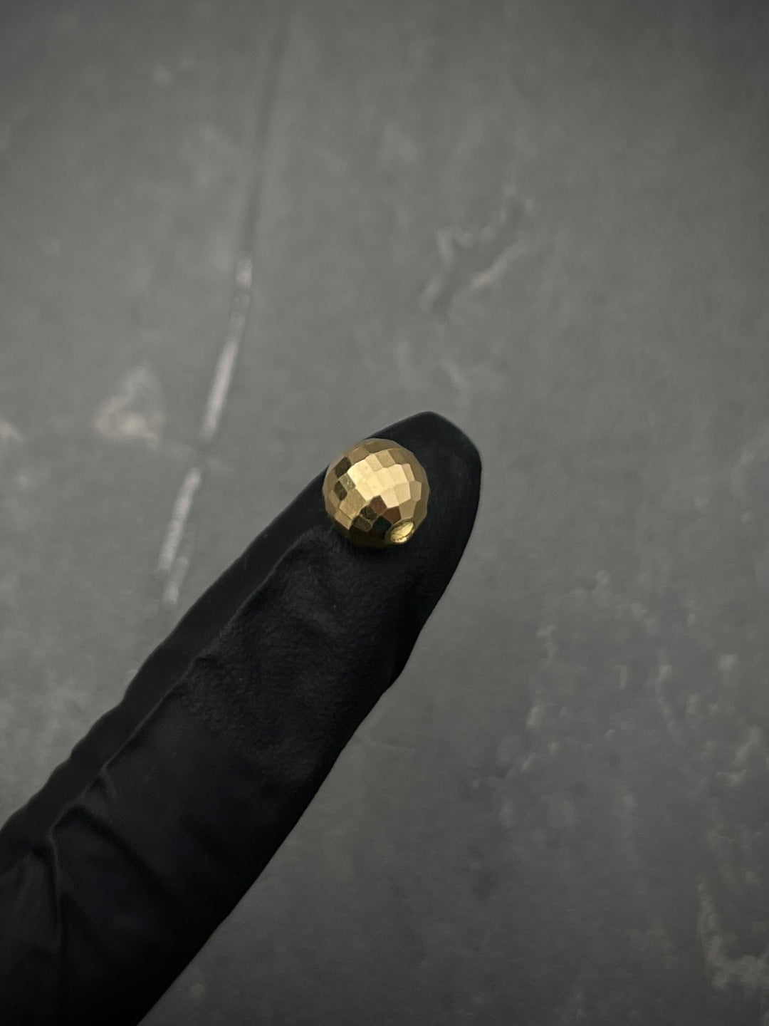 Bolas diamantado discoteca 8mm 0.6gr — Oro Amarillo