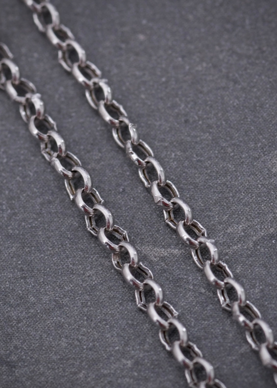 Cadena aro seguido 1.95gr / Largo 50cm / Oro Blanco italy +3*
