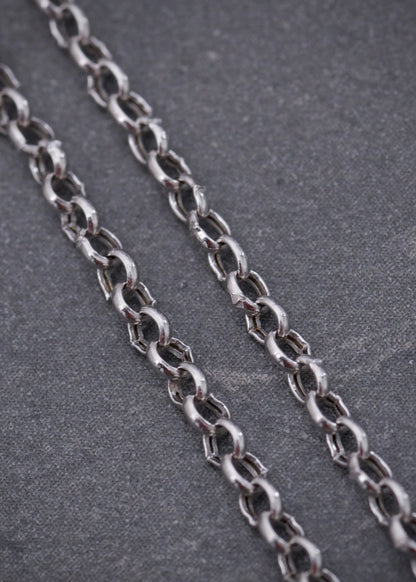 Cadena aro seguido 1.95gr / Largo 50cm / Oro Blanco italy +3*