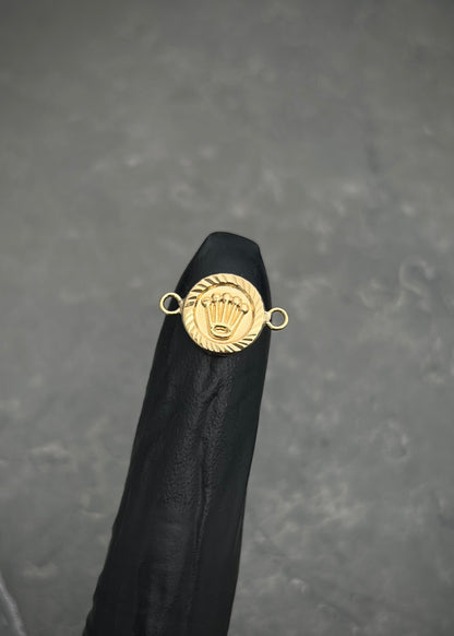 Herraje rx diamantado 0.55gr / Largo 1.5cm / Oro Amarillo Nac B