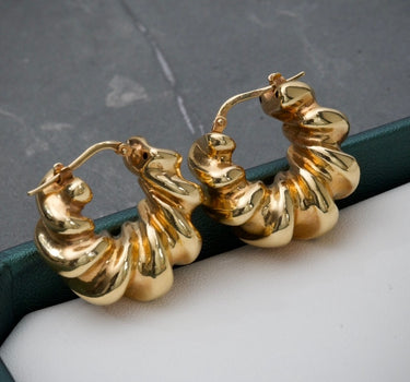 Candongas Armadillo 5.6gr / Largo 2.4cm / Oro Amarillo italy +4*