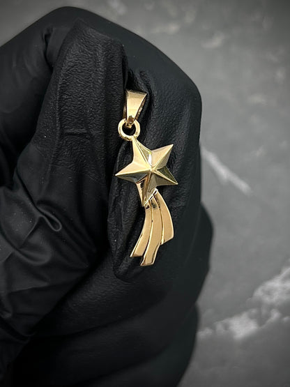 Dije estrella fugaz 2gr / largo 2.6cm / Oro Amarillo Nac M