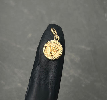 Dije rx diamantado 0.7gr / 1.7cm / Oro Amarillo Nac M