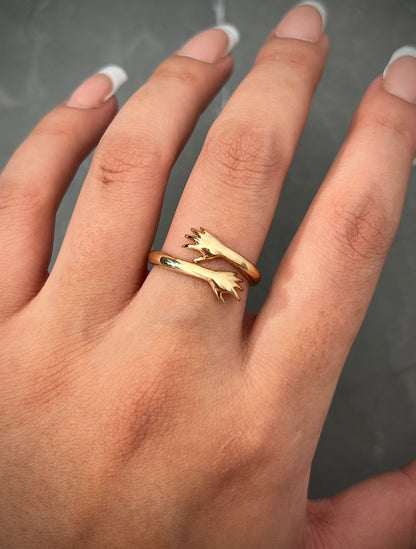 Anillo de manos 3.25gr / Oro Amarillo Nac P