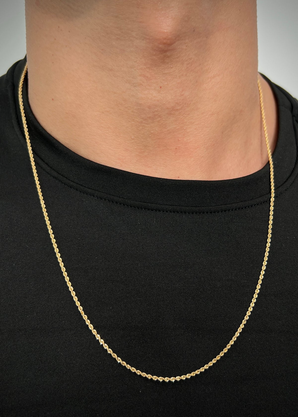 Cadena Lazo 1.55gr / 60cm / 1.4mm — Oro Amarillo