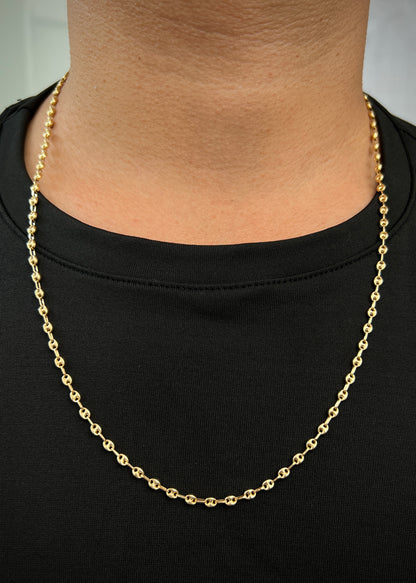 Cadena Gc 6.6gr / 60cm / Ancho 3.3mm — Oro Amarillo