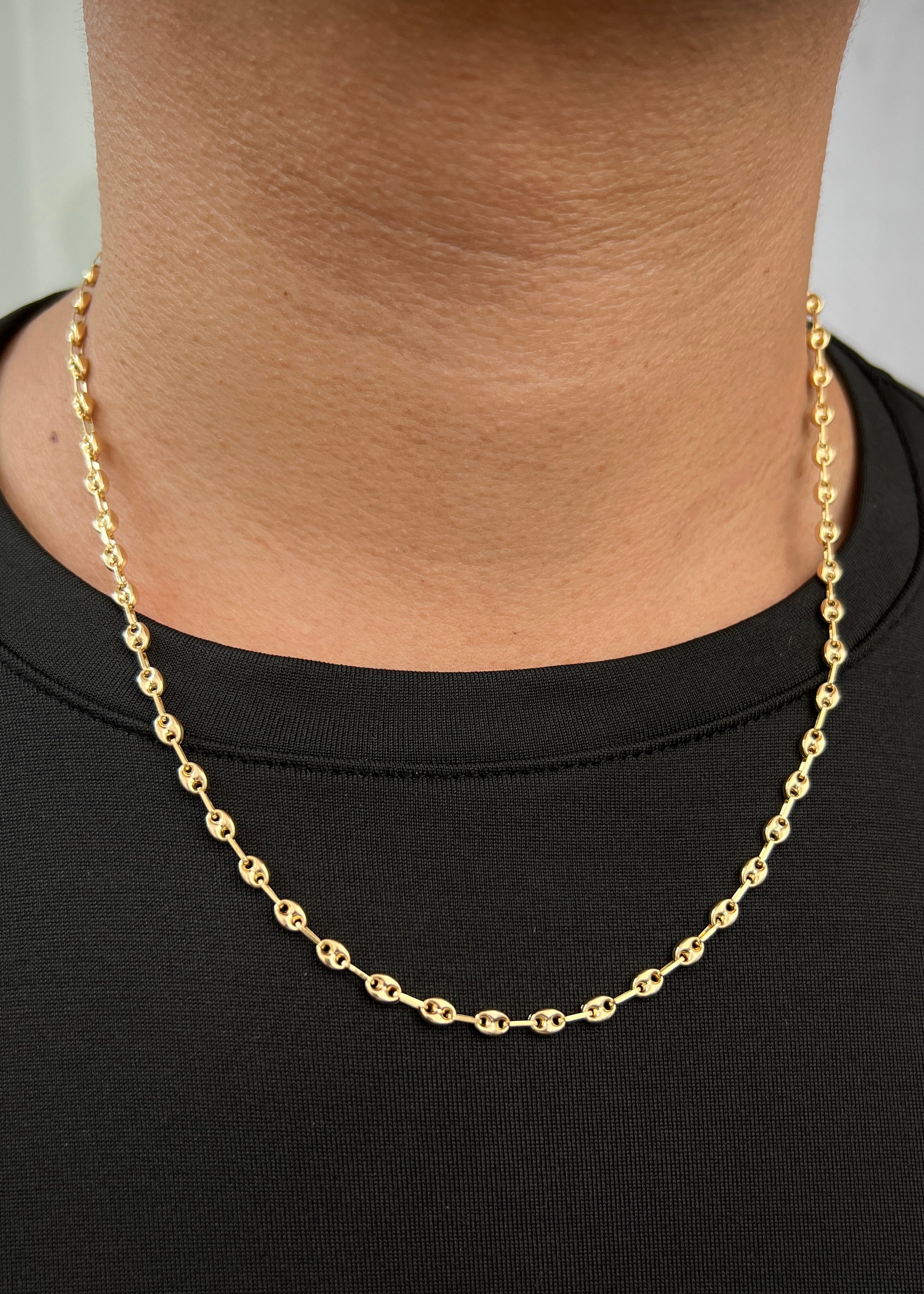 Cadena Gc 6.5gr / 50cm / Ancho 3.7mm — Oro Amarillo