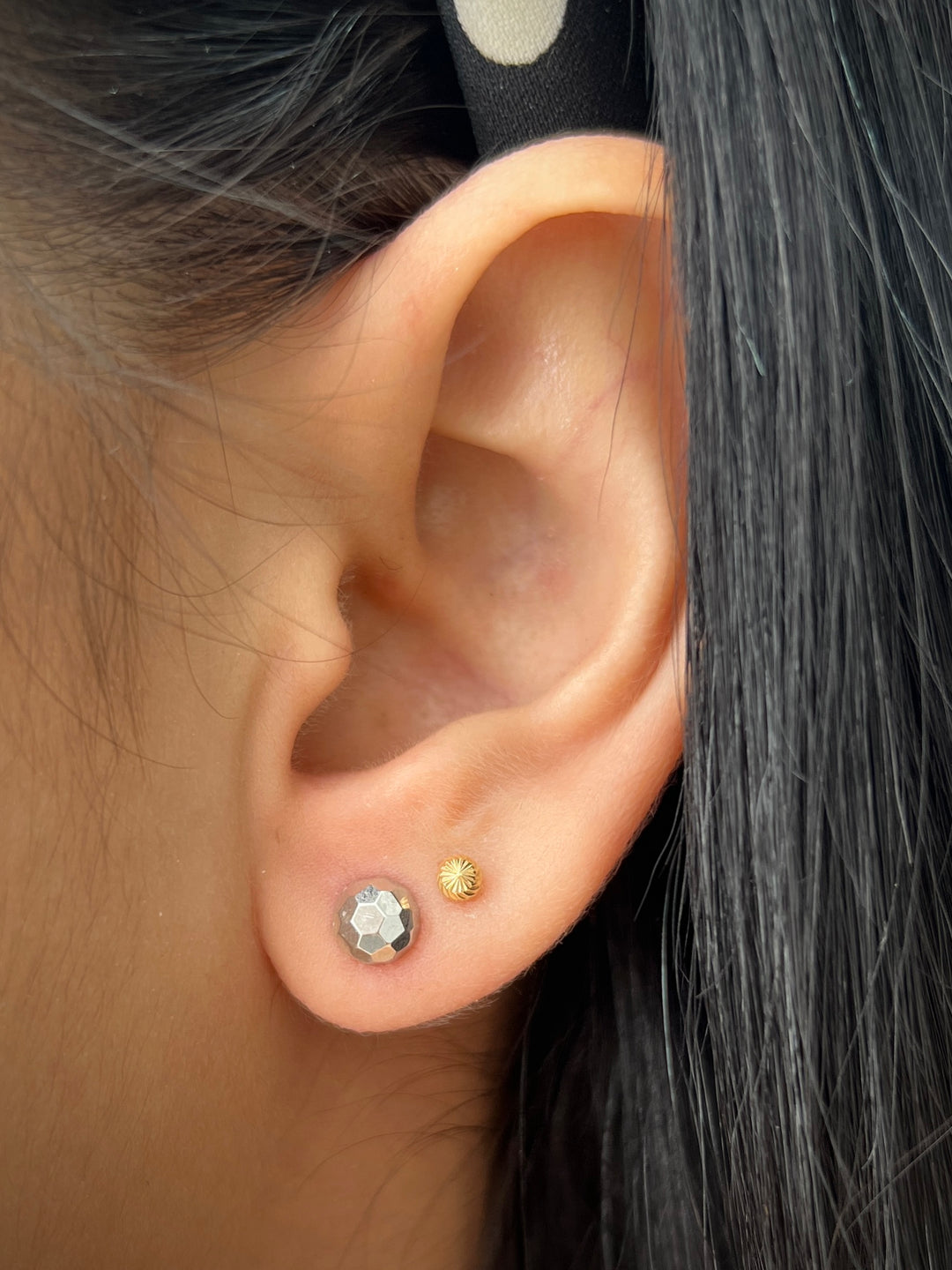 Topos media bola discoteca 6mm 0.75gr — Oro Blanco
