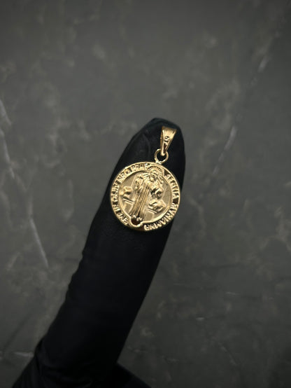 Dije san benito 1.3gr / Largo 2.5cm / Oro Amarillo Nac M