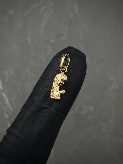 Dije virgen  maria 0.25gr / Largo 1.5cm — Oro Amarillo