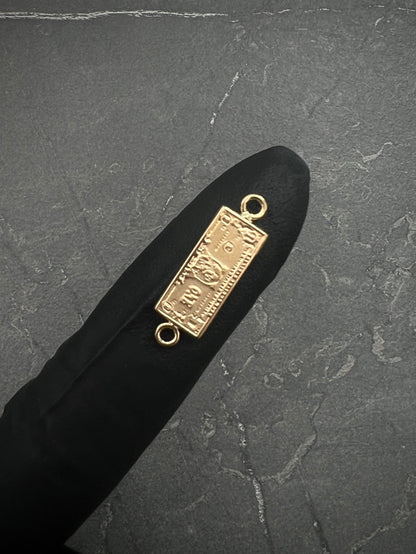 Herraje Dolar 0.8gr / 2.2cm / 6.8mm — Oro Amarillo