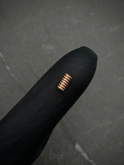 Herraje Resorte 0.35gr / Largo 5.8cm / Oro Rosado Nac B