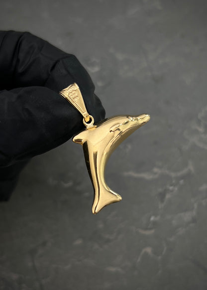 Dije delfin 1.75gr / Largo 3.3cm / Oro Amarillo Nac M